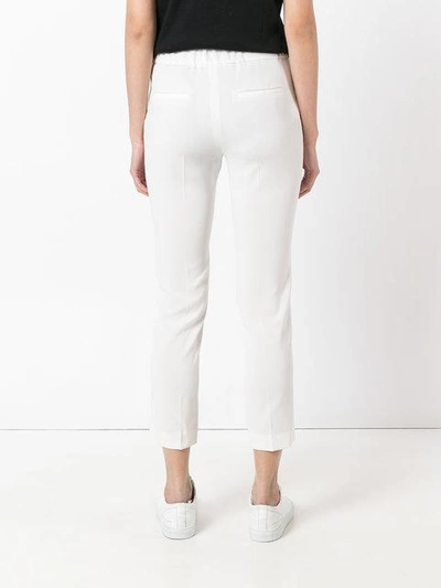 Shop Alberto Biani Cropped Trousers - White