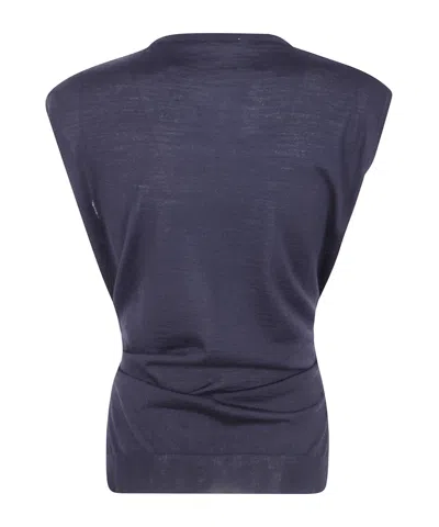 Nuur Crew Neck Pullover In Blue