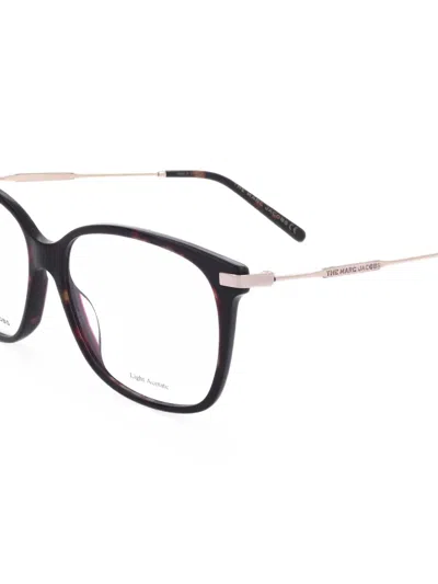 Marc Jacobs Tortoiseshell-effect Square-frame Glasses In Multi