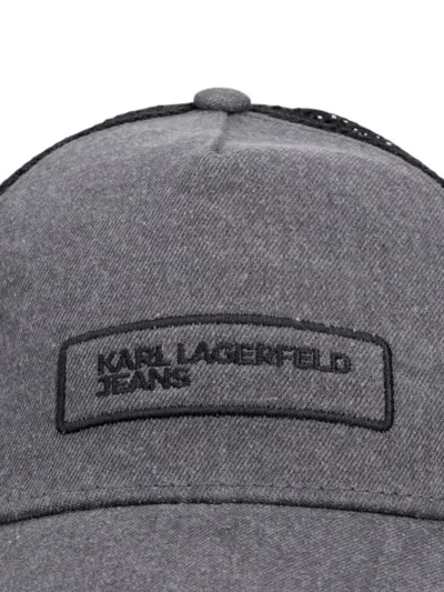 Karl Lagerfeld Jeans Logo-patch Mesh-panel Baseball Cap In Multi