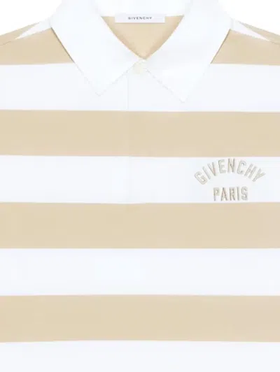 Givenchy Ss Striped Polo In White