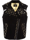 FENDI EMBELLISHED BIKER STYLE GILET,FNH298SE611922662