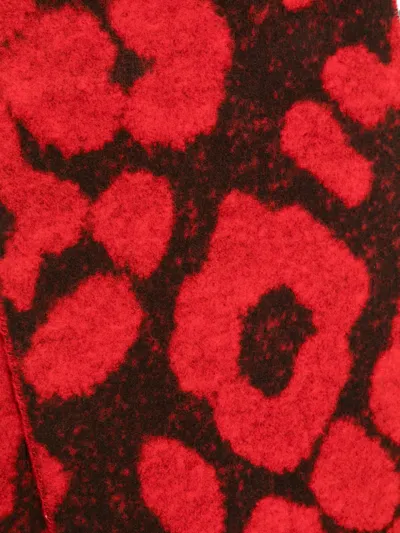 Paul Smith Leopard-print Wool Scarf In Multi