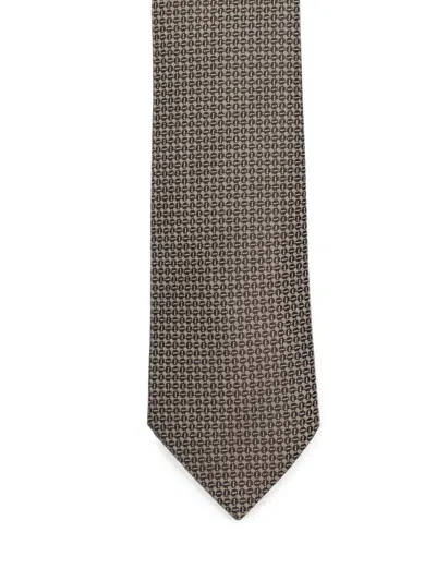 Canali Geometric-pattern Tie In Multi