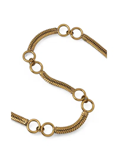 Levi's Franchesca Snake-link Chain Belt In Gold