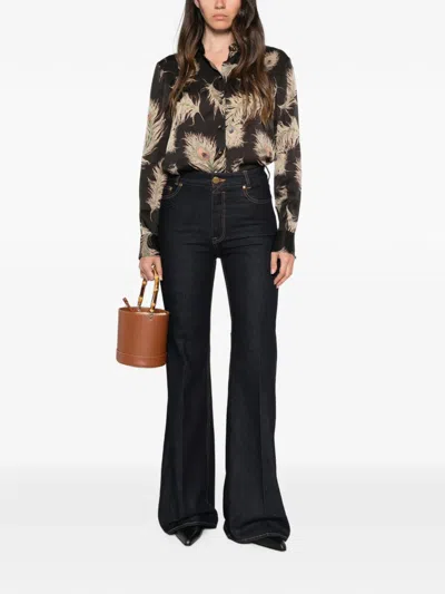Zimmermann High-waisted Flared Jeans In Blue