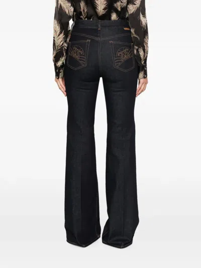 Zimmermann High-waisted Flared Jeans In Blue