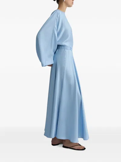 Bondi Born Como Cropped Blouse In Blue
