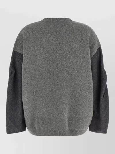 Nude Two-tone Oversized Wool-blend Sweater