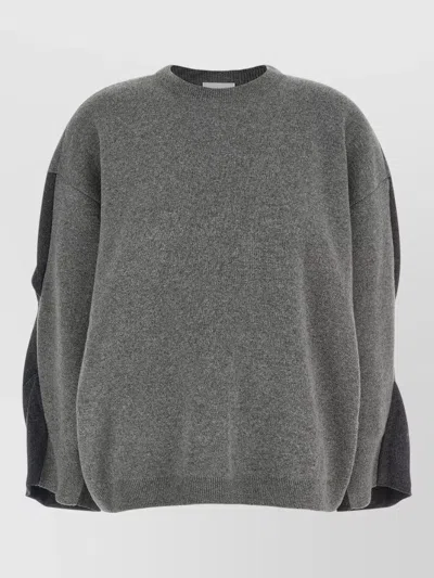 Nude Two-tone Oversized Wool-blend Sweater