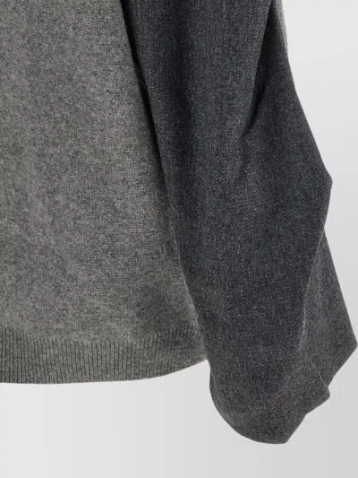 Nude Two-tone Oversized Wool-blend Sweater