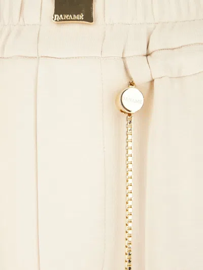 Danamè Drawstring Trousers In White