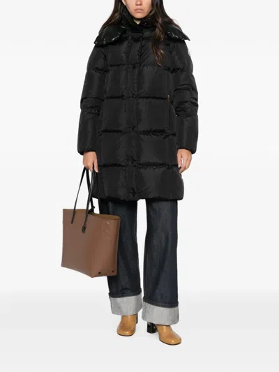 Moncler Litte Padded Coat In Black
