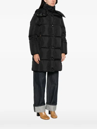 Moncler Litte Padded Coat In Black