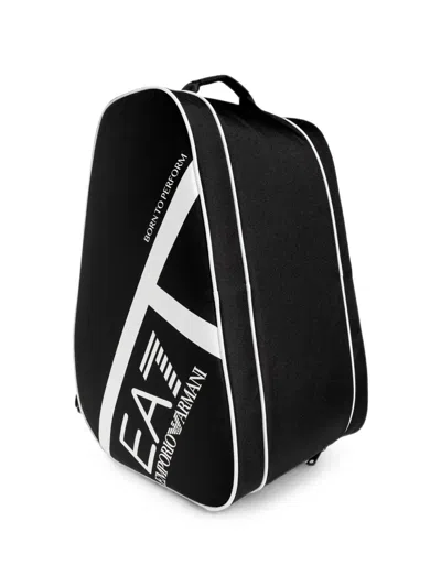 Ea7 Logo-print Backpack In Black
