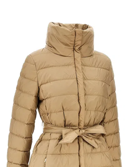 Weekend Max Mara Long-sleeved Padded Jacket In Brown