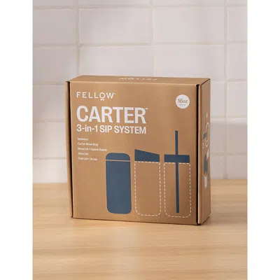 Fellow Carter Sip System Mug Set Stone Blue In Stone Blue