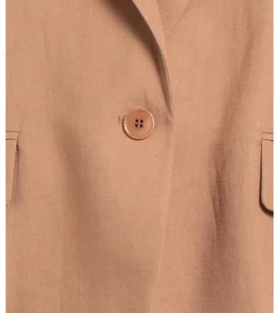 Max Mara Minimalist Singlebreasted Blazer In Neutral