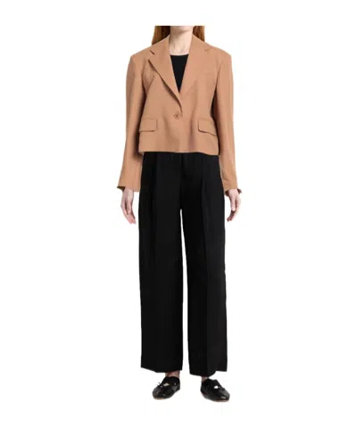 Max Mara Minimalist Singlebreasted Blazer In Neutral