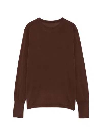 Aspesi Pullover Mit Rundhalsausschnitt In Brown