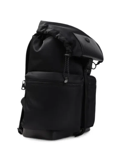 Moncler Kenton Drill Nylon Backpack With Logo Patch In Black