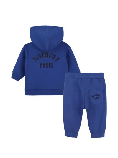 Givenchy Logo-embroidered Tracksuit In Blue