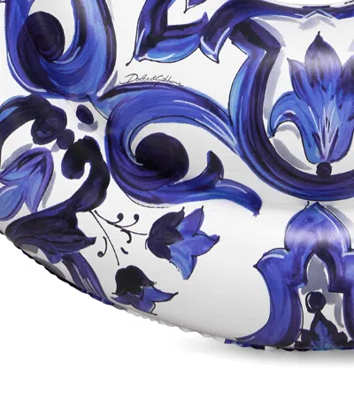 Dolce & Gabbana Printed Pool Float In Blue