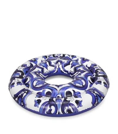Dolce & Gabbana Printed Pool Float In Blue