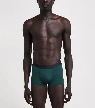 Hanro Micro-touch Boxer Briefs In Green