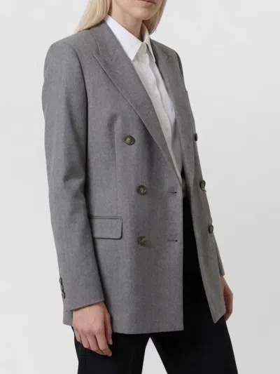 Tagliatore Jasmine Double-breasted Buttoned Jacket In Gray