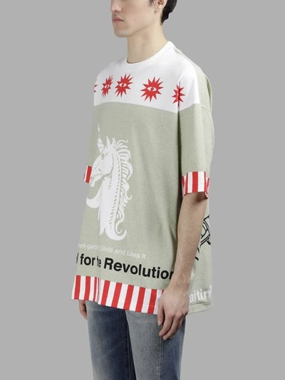 Shop Undercover Men's Multicolor Printed Large T-shirt