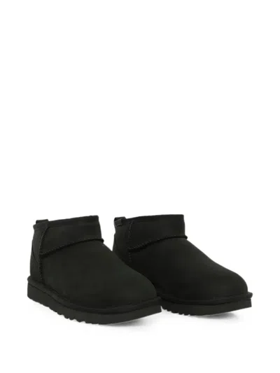 Ugg Classic Ultra Mini Suede Boots For Woman In Black