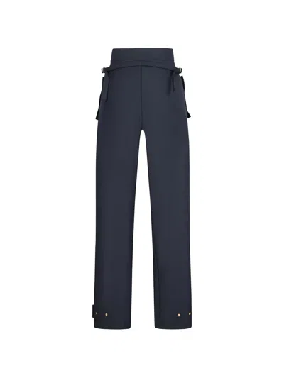 Darkpark Multi-pocket Casual Pants In Blue