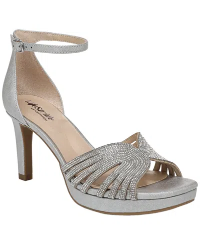 Lifestride Glamorous Platform Sandal In Silver