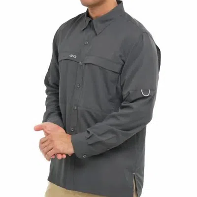Gameguard Microfiber Long Sleeve Shirt In Grey In Multi