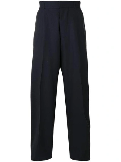Shop E. Tautz Terry Trousers In Blue