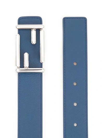 Shop Fendi Ff Logo Belt - Blue