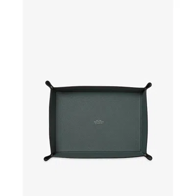 Smythson Large Rectangular Leather Trinket Tray