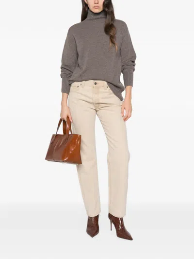 Why Ci Pullover Mit Geripptem Saum In Gray
