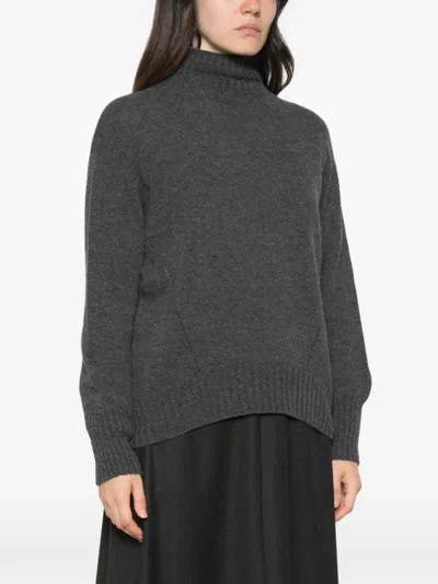Why Ci Pullover Mit Geripptem Saum In Gray