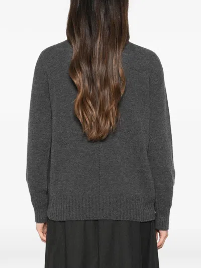 Why Ci Pullover Mit Geripptem Saum In Gray