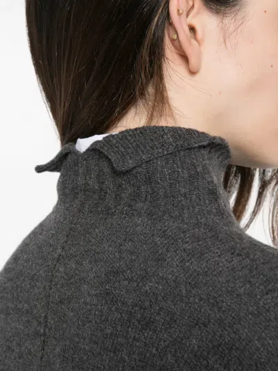 Why Ci Pullover Mit Geripptem Saum In Gray