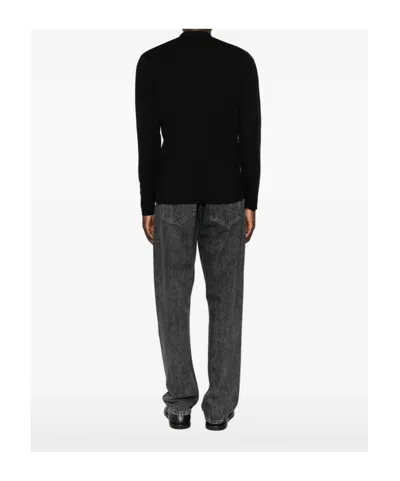 Samsoe & Samsoe Samsoe Samsoe Zip-front Knit Cardigan With Chest Pocket In Black