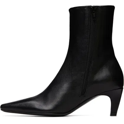 Jude Black Cave Ankle Boots In Black