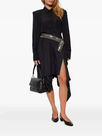 Iro Vanopia Stud-embellished Mini Skirt In Black