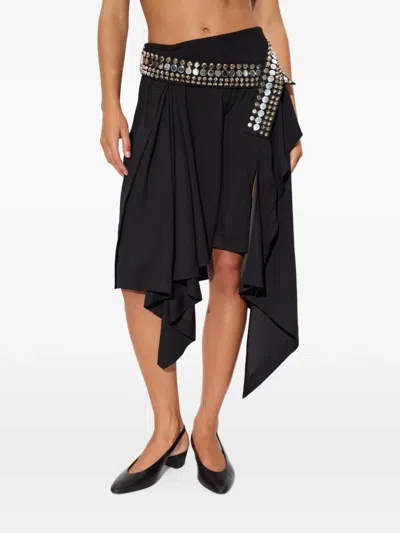 Iro Vanopia Stud-embellished Mini Skirt In Black