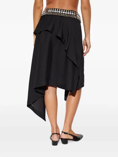 Iro Vanopia Stud-embellished Mini Skirt In Black
