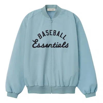 Essentials Mlb Bomber Jacket In Blue