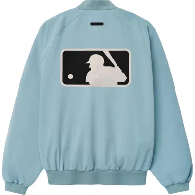 Essentials Mlb Bomber Jacket In Blue