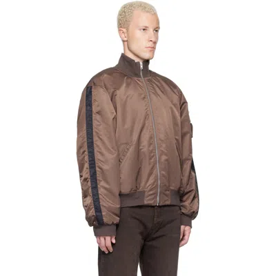 Alexander Digenova Brown Rl Bomber Jacket In Brown